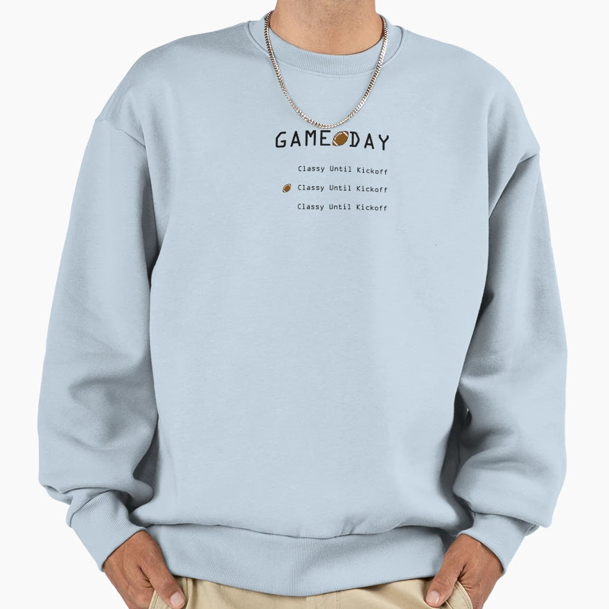 Game Day Sweatshirt - Minimalist Print Men Women - T-Shirt, Sweatshirt, Hoodie