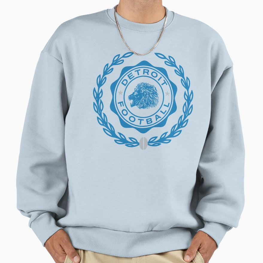 Detroit Football Victory Laurel Sweatshirt - Minimalist Print Unisex - T-Shirt, Sweatshirt, Hoodie