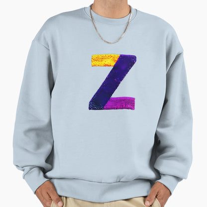 Letter Z Monogram Typography Sweatshirt - Novelty Apparel Men Women - T-Shirt, Sweatshirt, Hoodie