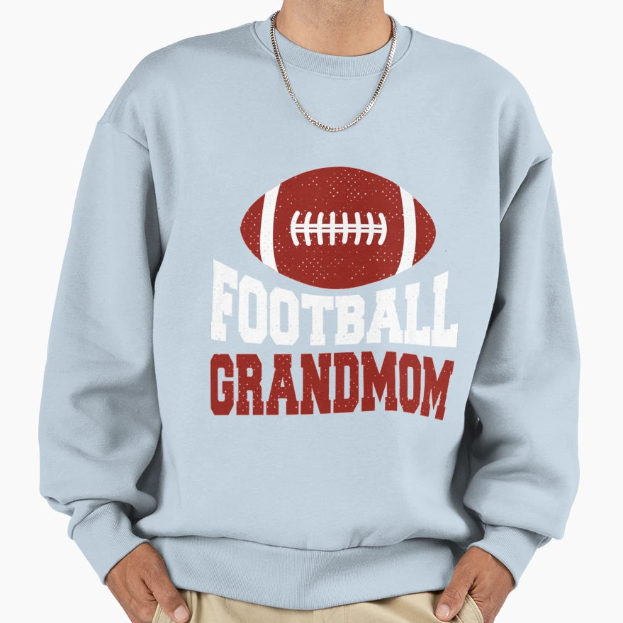 Proud Grandmom American Football Sweatshirt - Custom Art Print Unisex - T-Shirt, Sweatshirt, Hoodie