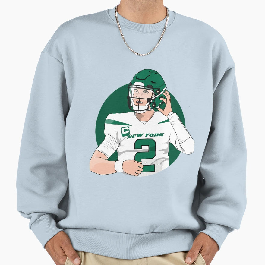 Zach Wilson Quarterbackperfect Sweatshirt - Graphic Print Unisex - T-Shirt, Sweatshirt, Hoodie