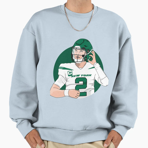 Zach Wilson Quarterbackperfect Sweatshirt - Graphic Print Unisex - T-Shirt, Sweatshirt, Hoodie