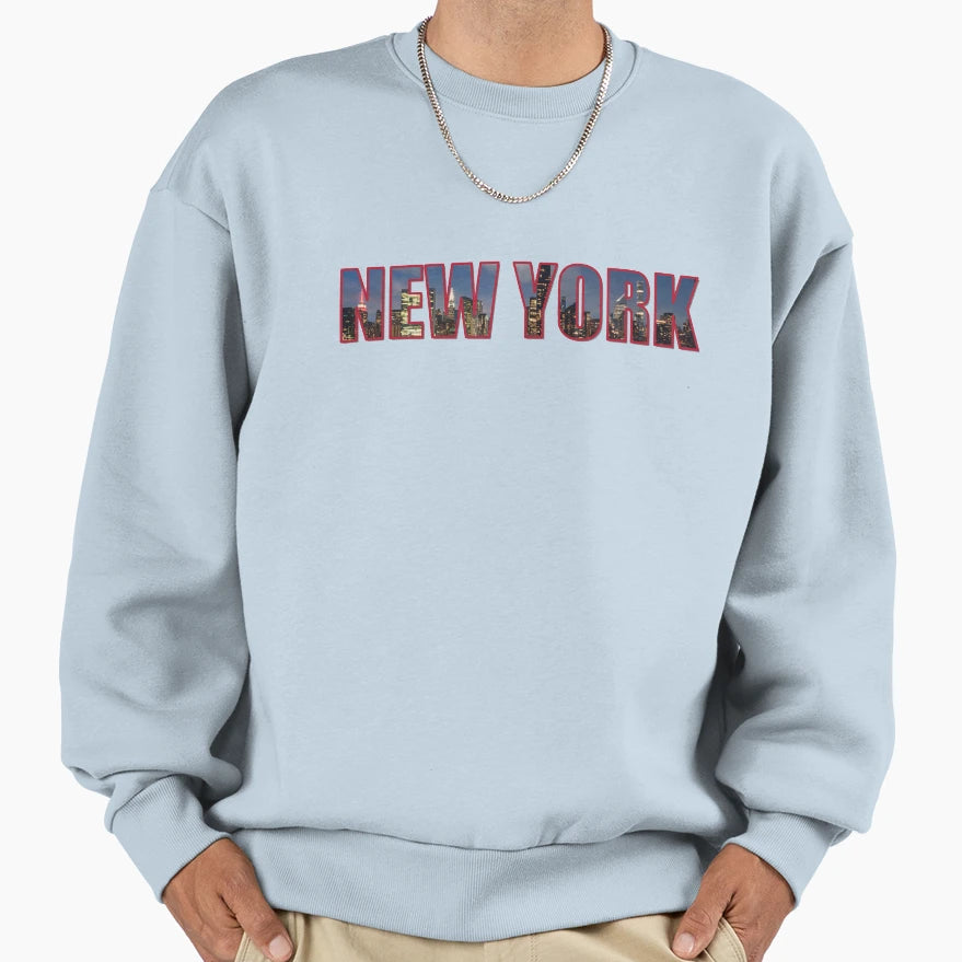 New York Skyline Sweatshirt - Fun Novelty Design Unisex - T-Shirt, Sweatshirt, Hoodie