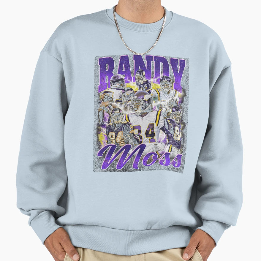 Randy Moss Bootleg Sweatshirt - Novelty Apparel for Adults - T-Shirt, Sweatshirt, Hoodie