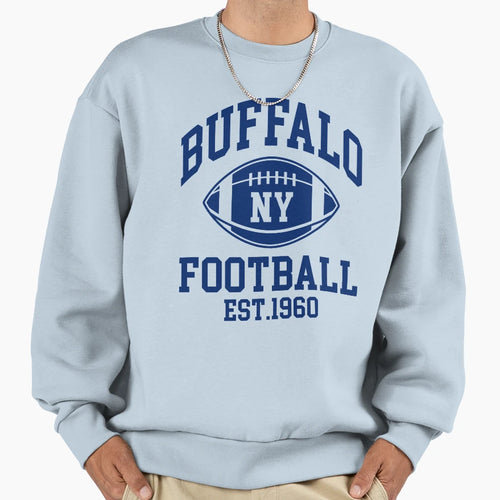 Buffalo Football New York Supporters Sweatshirt - Minimalist Print Unisex - T-Shirt, Sweatshirt, Hoodie