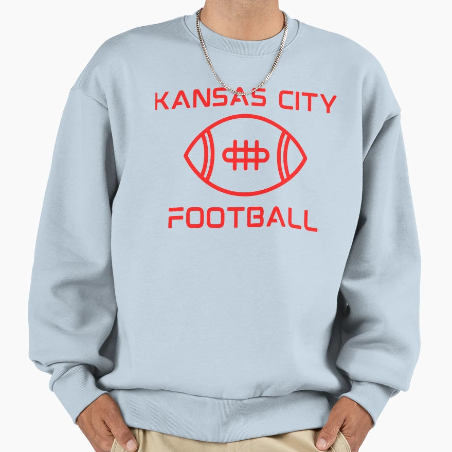 Kansas City Football Sweatshirt - Novelty Apparel Unisex - T-Shirt, Sweatshirt, Hoodie
