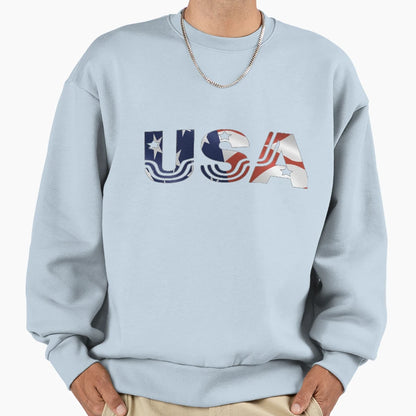 Usa Pride Sweatshirt - Aesthetic Graphic Unisex - T-Shirt, Sweatshirt, Hoodie
