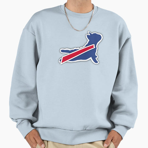 Buffalo Bills Frenchie Sweatshirt - Trendy Graphic for Adults - T-Shirt, Sweatshirt, Hoodie