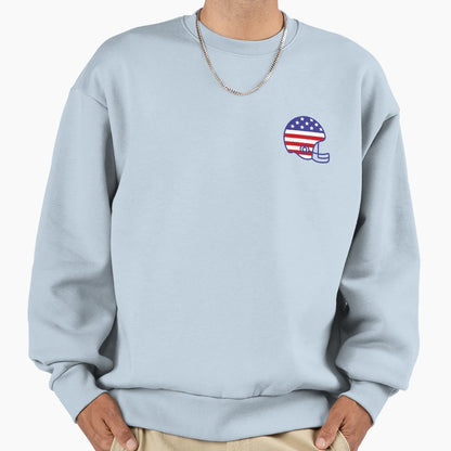 Usa Football Patriot America Flag Sweatshirt - Custom Art Print Unisex - T-Shirt, Sweatshirt, Hoodie