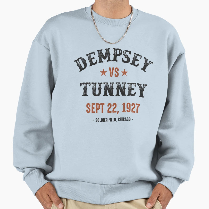 Dempsey Vs Tunney Sweatshirt - Minimalist Print Unisex - T-Shirt, Sweatshirt, Hoodie