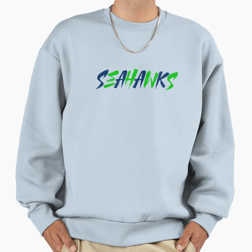 Seattle Seahawks Sweatshirt - Graphic Print for Adults - T-Shirt, Sweatshirt, Hoodie
