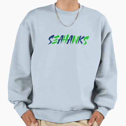 Seattle Seahawks Sweatshirt - Graphic Print for Adults - T-Shirt, Sweatshirt, Hoodie