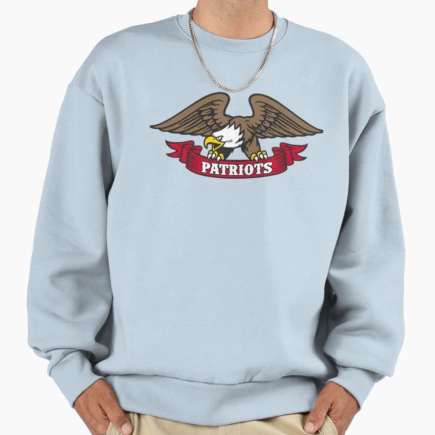 Patriots Sports Logo Sweatshirt - Aesthetic Graphic Men Women - T-Shirt, Sweatshirt, Hoodie
