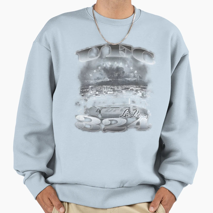 Ufc 324 Skyline Sweatshirt - Custom Art Print Unisex - T-Shirt, Sweatshirt, Hoodie