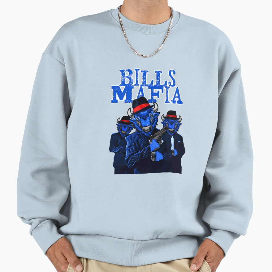 Bills Mafia Sweatshirt - Custom Art Print for Adults - T-Shirt, Sweatshirt, Hoodie