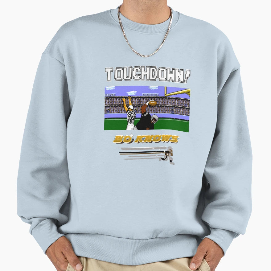 Bo Knows Deluxe Sweatshirt - Trendy Graphic for Adults - T-Shirt, Sweatshirt, Hoodie