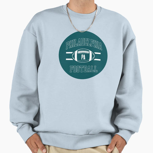 Philly Football Circle Green Sweatshirt - Unique Graphic Men Women - T-Shirt, Sweatshirt, Hoodie