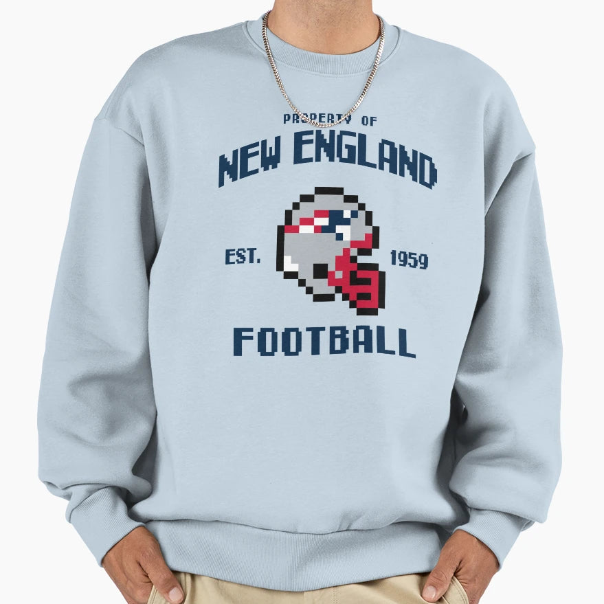 Property New England Patriots Football Sweatshirt - Novelty Apparel Unisex - T-Shirt, Sweatshirt, Hoodie