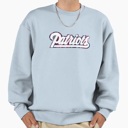 Patriots Cursive Brushstroke Sweatshirt - Unique Graphic for Adults - T-Shirt, Sweatshirt, Hoodie