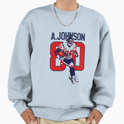 Andre Johnson Houston 80 Football Sweatshirt - Minimalist Print for Adults - T-Shirt, Sweatshirt, Hoodie