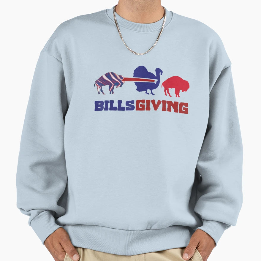 Happy Billsgiving Chicken Football Sweatshirt - Trendy Graphic Unisex - T-Shirt, Sweatshirt, Hoodie