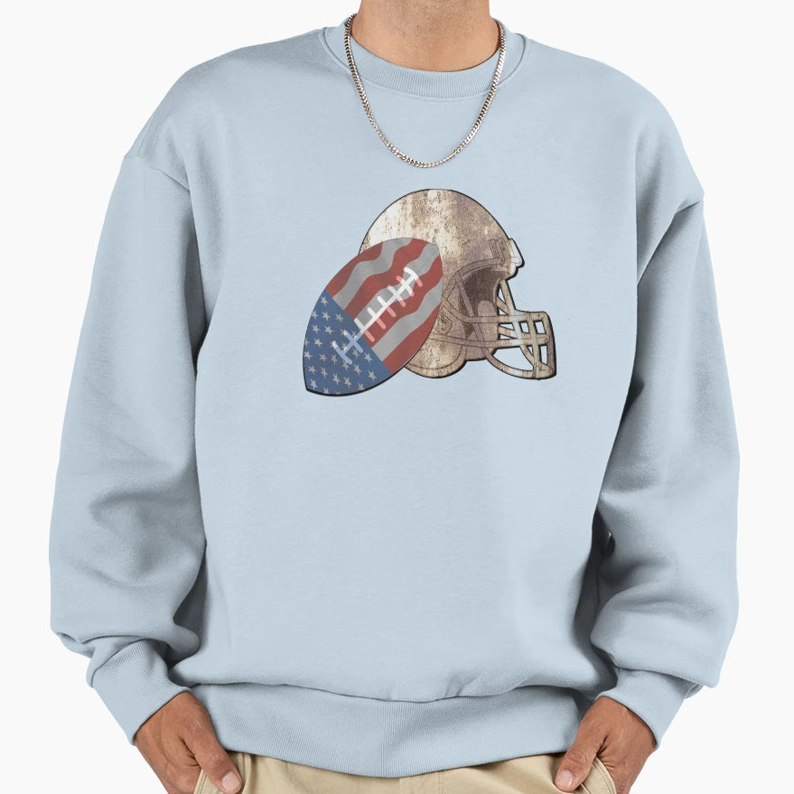 Usa Football Sweatshirt - Aesthetic Graphic Unisex - T-Shirt, Sweatshirt, Hoodie