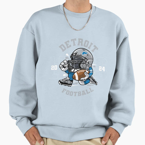 Detroit Lions Cartoon Mascot 2024 Sweatshirt - Trendy Graphic Unisex - T-Shirt, Sweatshirt, Hoodie