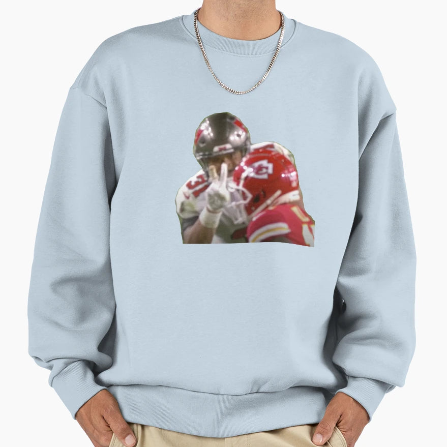 Superbowl Peace Sign Sweatshirt - Novelty Apparel for Adults - T-Shirt, Sweatshirt, Hoodie