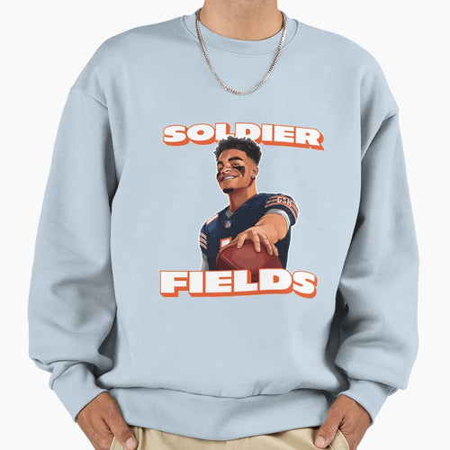 Soldier Fields Justin Fields Sweatshirt - Fun Novelty Design Unisex - T-Shirt, Sweatshirt, Hoodie