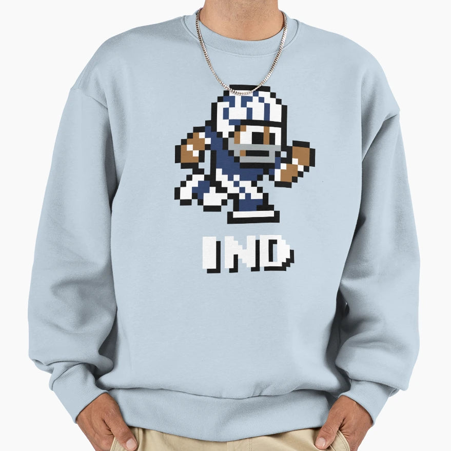Indianapolis Colts Tecmo Super Sweatshirt - Casual Everyday Wear Unisex - T-Shirt, Sweatshirt, Hoodie