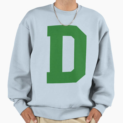 Alphabet Green D Sports Letter D Sweatshirt - Fun Novelty Design Men Women - T-Shirt, Sweatshirt, Hoodie