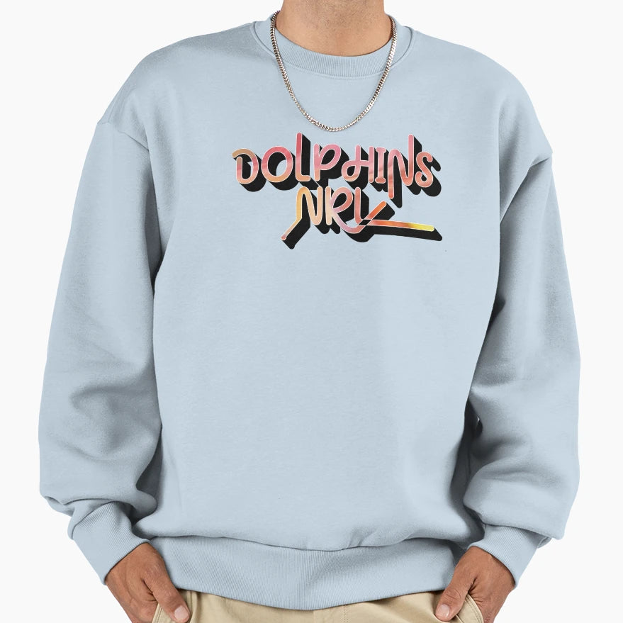 Dolphins Nrl Sweatshirt - Trendy Graphic for Adults - T-Shirt, Sweatshirt, Hoodie