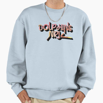 Dolphins Nrl Sweatshirt - Trendy Graphic for Adults - T-Shirt, Sweatshirt, Hoodie