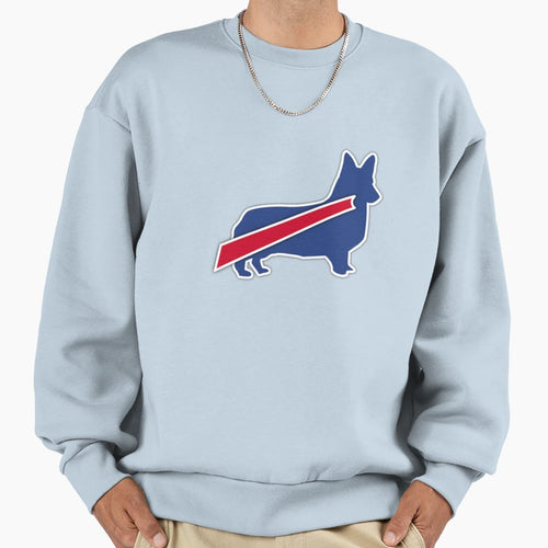 Buffalo Bills Corgi T-Shirt - Minimalist Print Men Women - T-Shirt, Sweatshirt, Hoodie