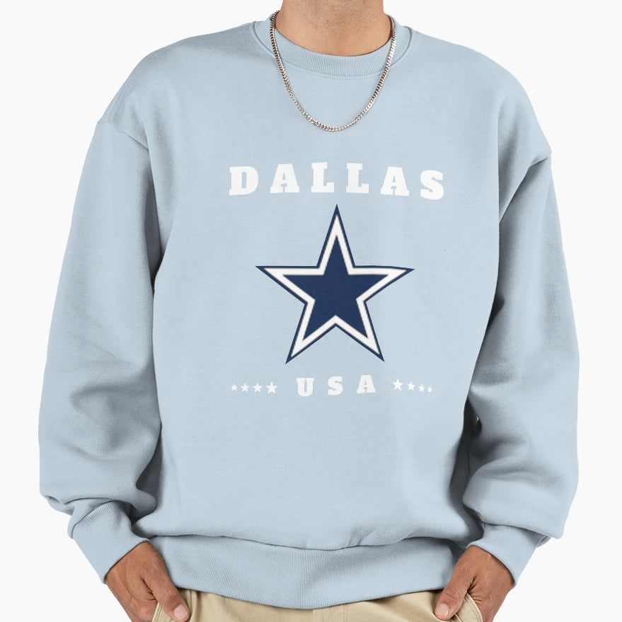 Dallas Lonely Star Sweatshirt - Casual Everyday Wear Men Women - T-Shirt, Sweatshirt, Hoodie