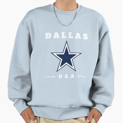 Dallas Lonely Star Sweatshirt - Casual Everyday Wear Men Women - T-Shirt, Sweatshirt, Hoodie