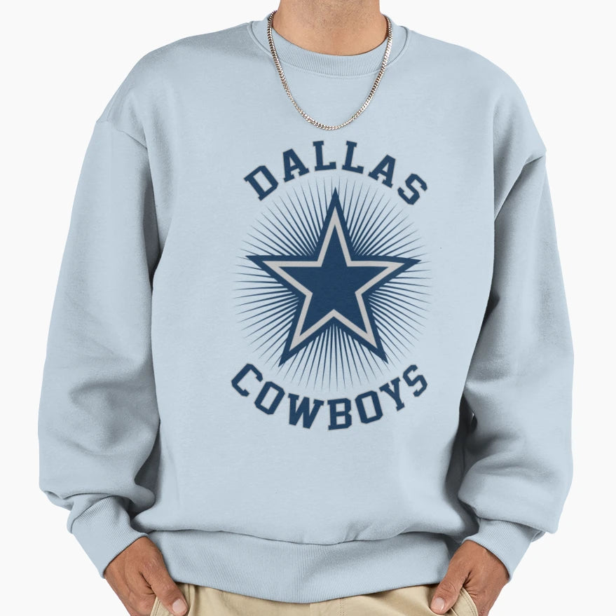 Dallas Football Vtg Dallas Cowboys Sweatshirt - Custom Art Print Unisex - T-Shirt, Sweatshirt, Hoodie