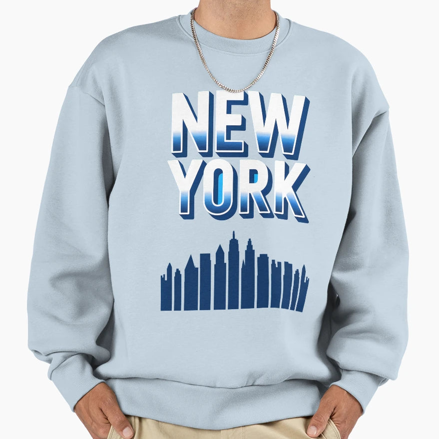 New York City America 3 Sweatshirt - Aesthetic Graphic Men Women - T-Shirt, Sweatshirt, Hoodie