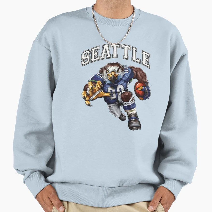 Seattle Football Detroit Football Sweatshirt - Graphic Print Men Women - T-Shirt, Sweatshirt, Hoodie