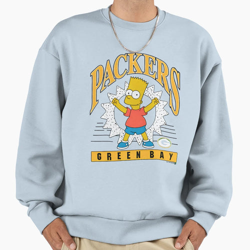 Simpsons Bart Greenbay Packers Sweatshirt - Novelty Apparel Unisex - T-Shirt, Sweatshirt, Hoodie