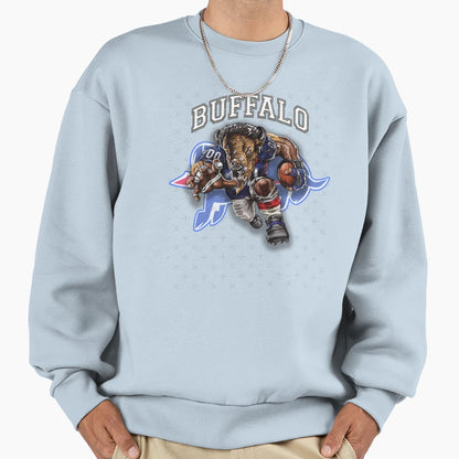 Buffalo Football Detroit Football Sweatshirt - Trendy Graphic for Adults - T-Shirt, Sweatshirt, Hoodie