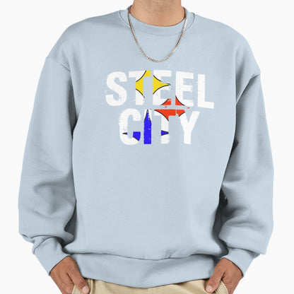 Steel City Pittsburgh Football Sweatshirt - Novelty Apparel Unisex - T-Shirt, Sweatshirt, Hoodie