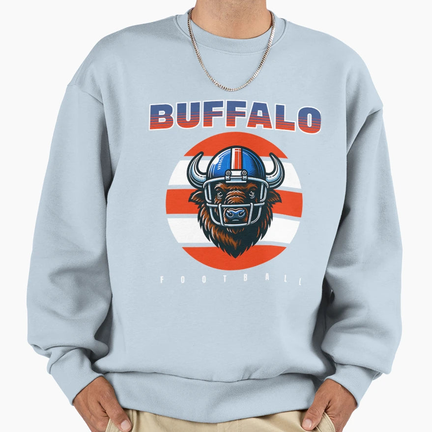 Buffalo Football Sweatshirt - Fun Novelty Design Men Women - T-Shirt, Sweatshirt, Hoodie