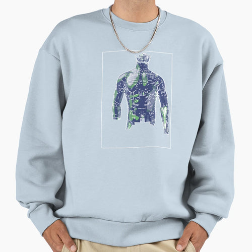 Green Blue B Sweatshirt - Novelty Apparel Men Women - T-Shirt, Sweatshirt, Hoodie