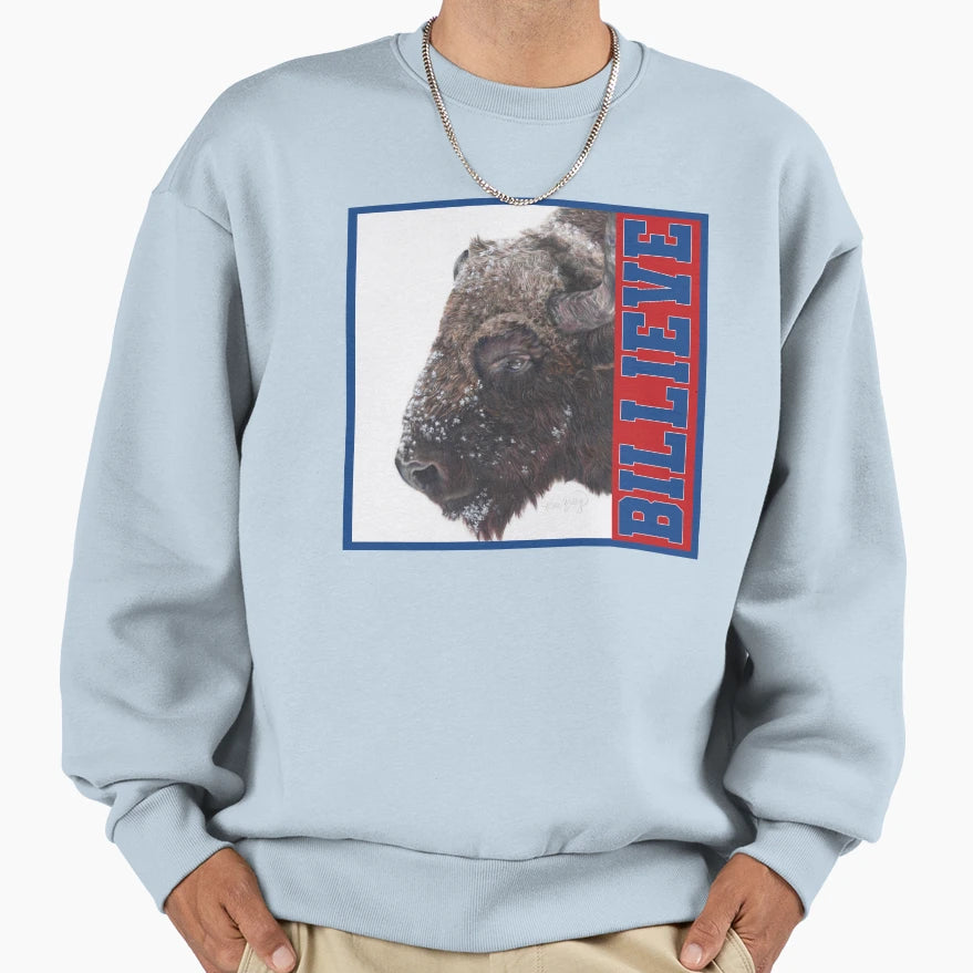 Billieve Buffalo Bills Football Nfl Sweatshirt - Custom Art Print Unisex - T-Shirt, Sweatshirt, Hoodie