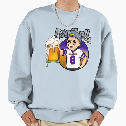 Baltimore Beer And Football Sweatshirt - Graphic Print for Adults - T-Shirt, Sweatshirt, Hoodie