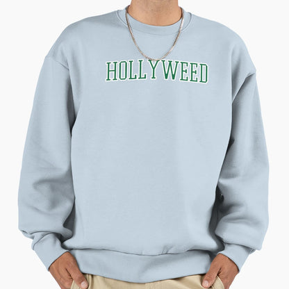 Hollyweed Sweatshirt - Minimalist Print Men Women - T-Shirt, Sweatshirt, Hoodie