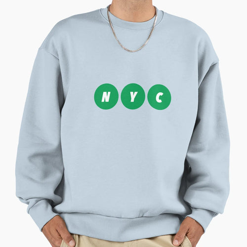 Nyc Green Horizontal Sweatshirt - Novelty Apparel Unisex - T-Shirt, Sweatshirt, Hoodie