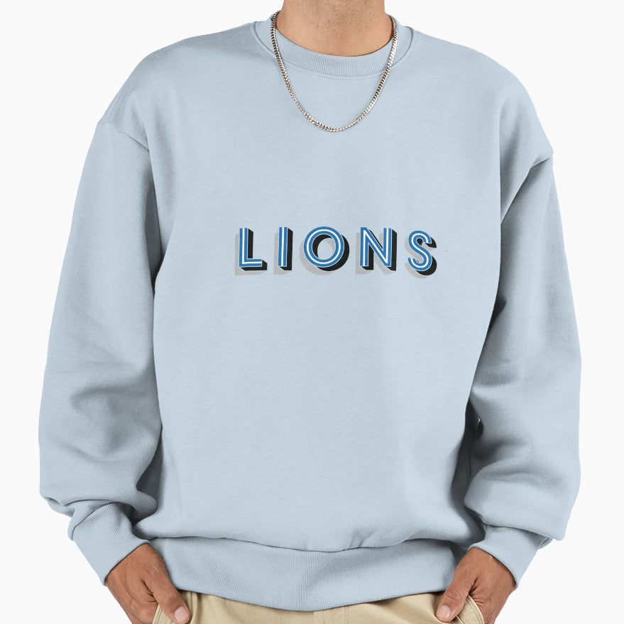 Lions Sweatshirt - Novelty Apparel Men Women - T-Shirt, Sweatshirt, Hoodie