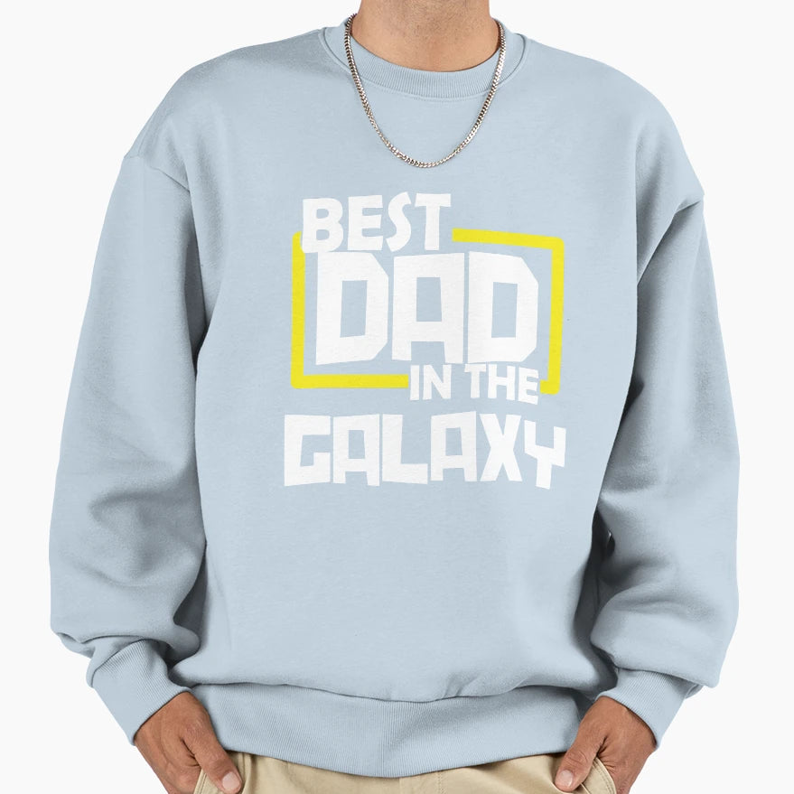 Best Dad Galaxy Sweatshirt - Minimalist Print for Adults - T-Shirt, Sweatshirt, Hoodie